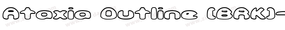 Ataxia Outline (BRK)字体转换